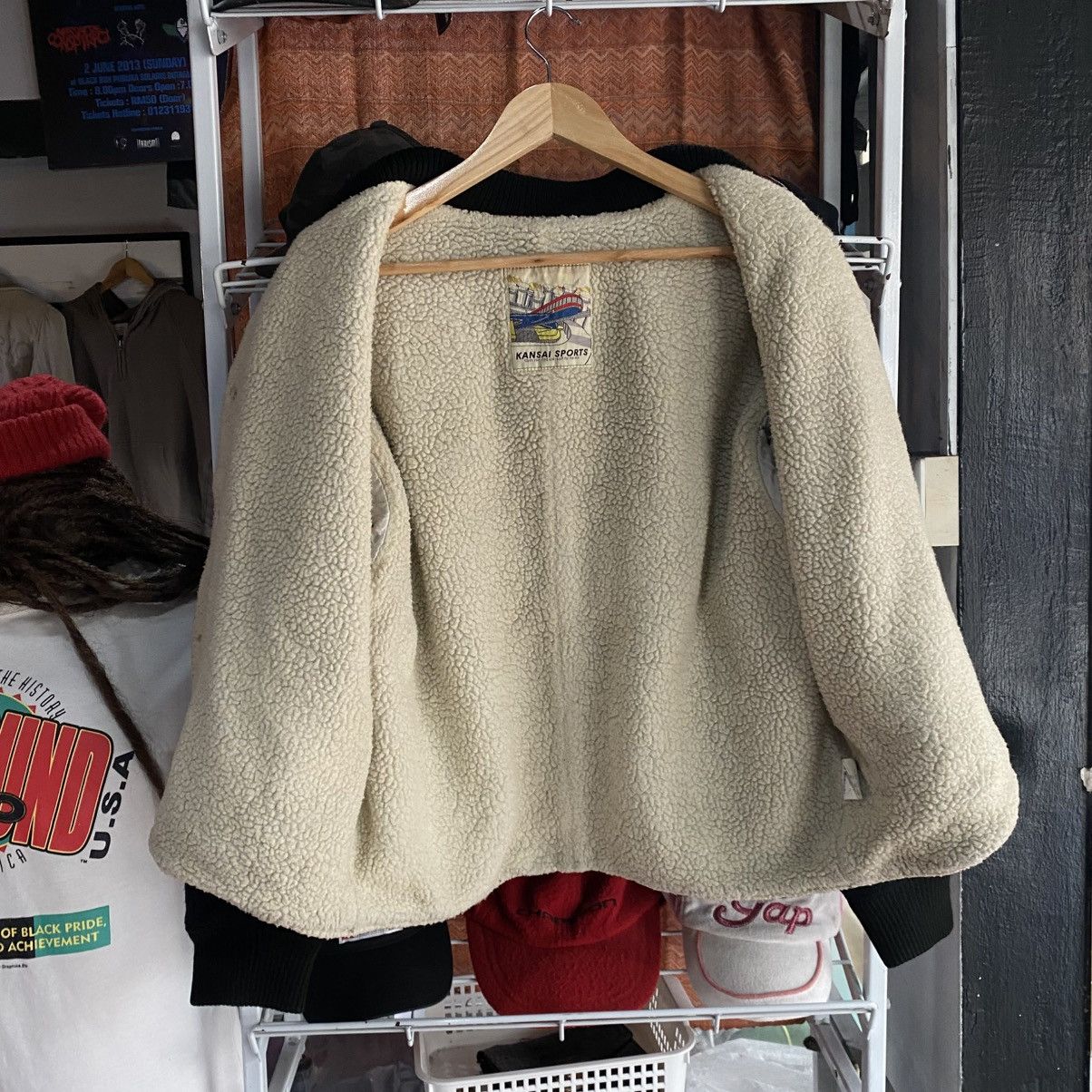 Kansai Yamamoto Vtg 90s Kansai Yamamoto "BASARA" Graphic Wool Bomber Jacket Size US S / EU 44-46 / 1 - 3 Thumbnail