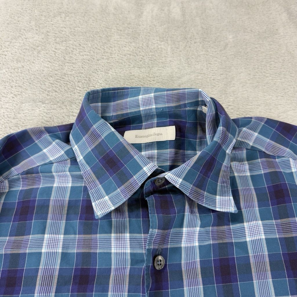 Ermenegildo Zegna Ermenegildo Zegna Men's Size Medium 100% Cotton Button Down Size US M / EU 48-50 / 2 - 3 Thumbnail