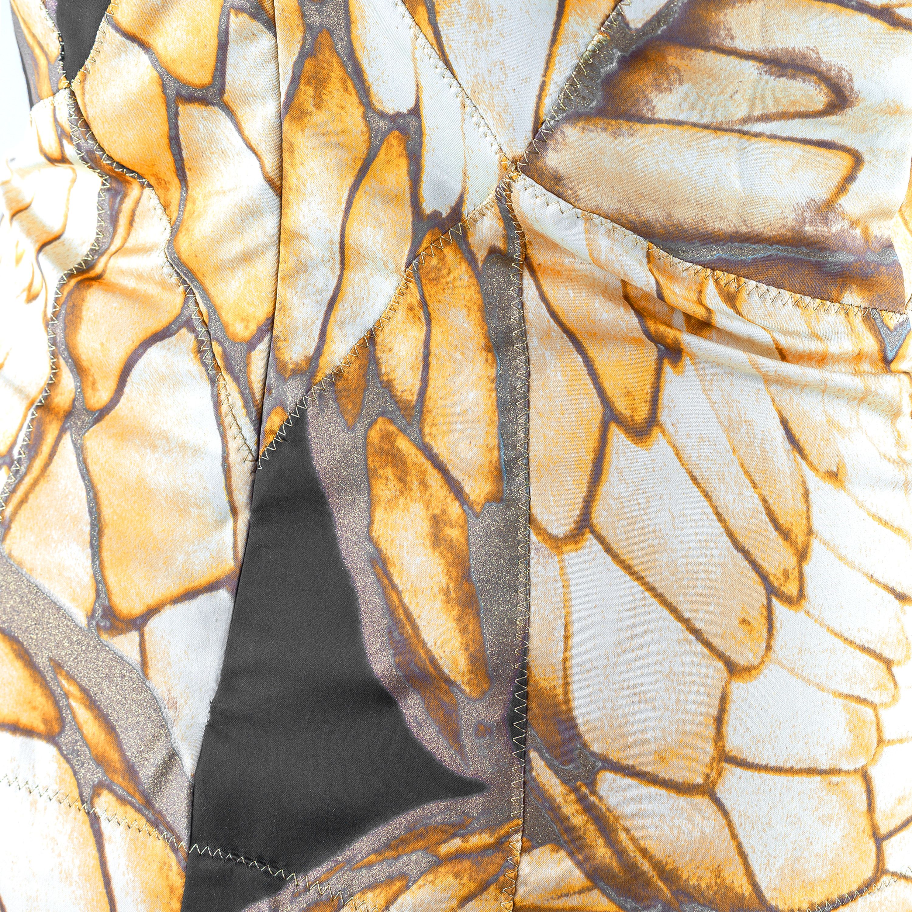 Just Cavalli Just Cavalli Vintage Yellow Feathers Bustier (S) Size S / US 4 / IT 40 - 6 Thumbnail