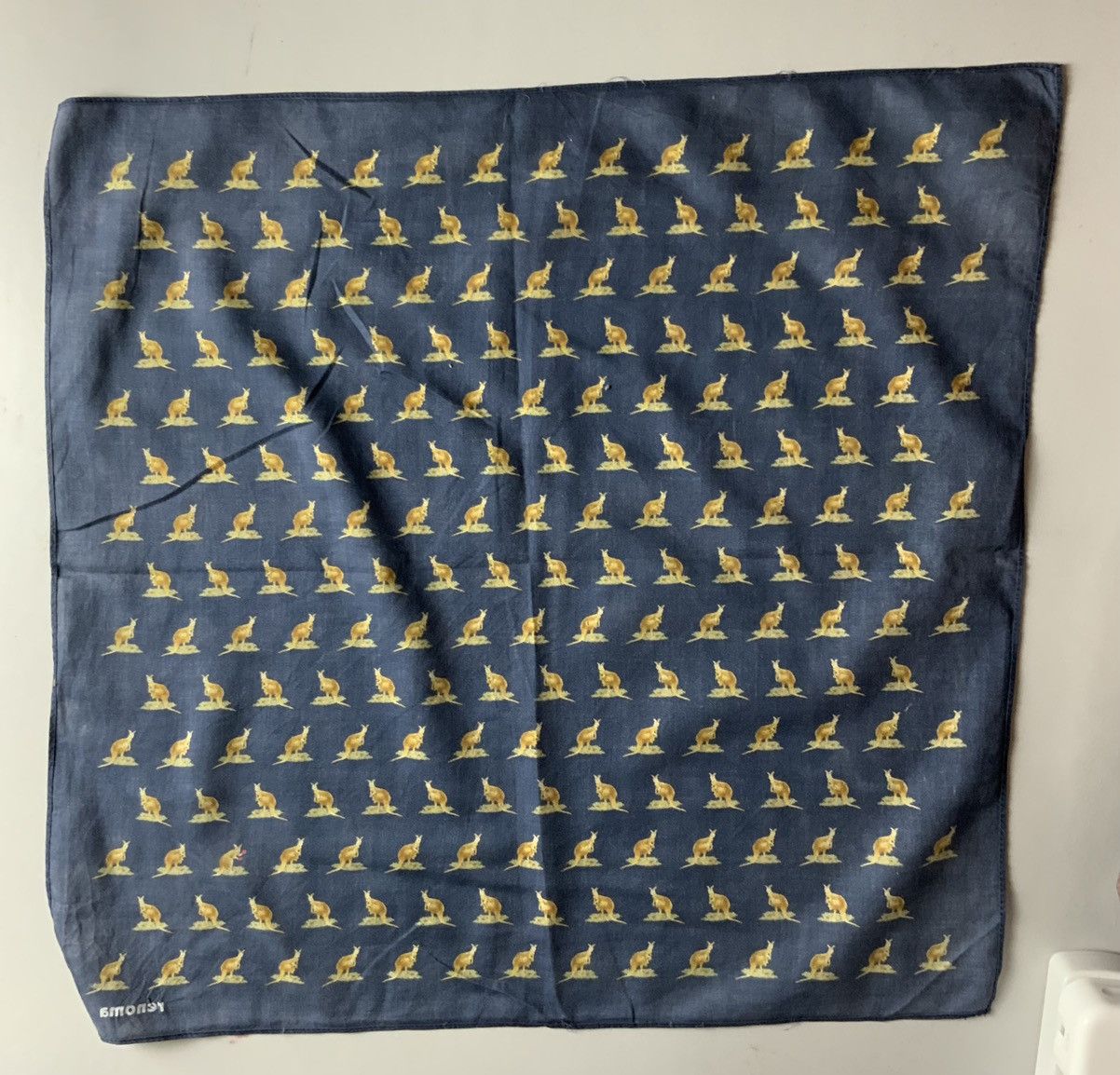 Vintage Renoma Kangaroo Monogram Bandana Handkerchief Size ONE SIZE - 9 Thumbnail