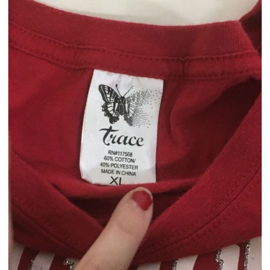 Other Women's "Naughty, Nice, I Really Tried" Red Christmas Tee Sh Size XL / US 12-14 / IT 48-50 - 2 Thumbnail