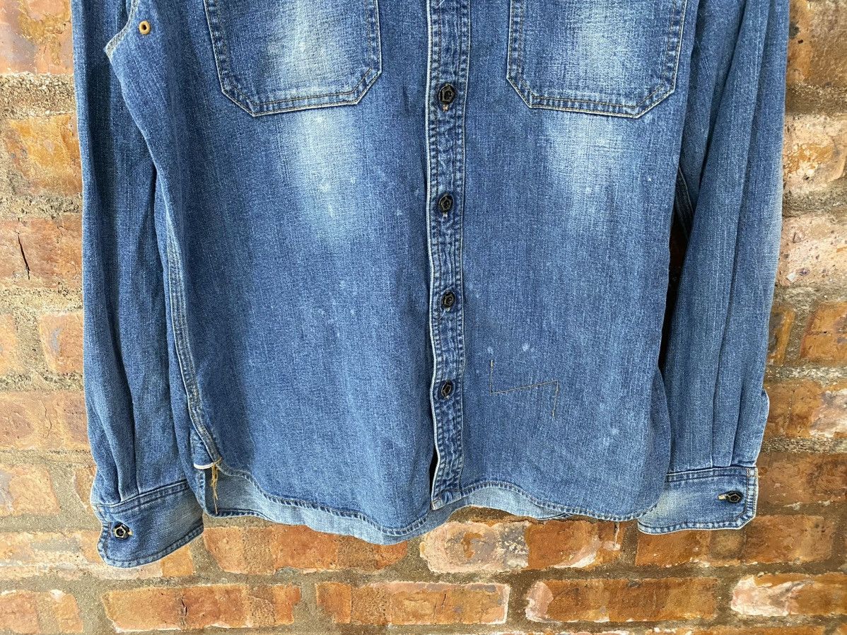 Mastermind Japan 2000s 🔥 Coal Black Los Angeles Rustic Faded Denim Distresse Size US M / EU 48-50 / 2 - 4 Thumbnail