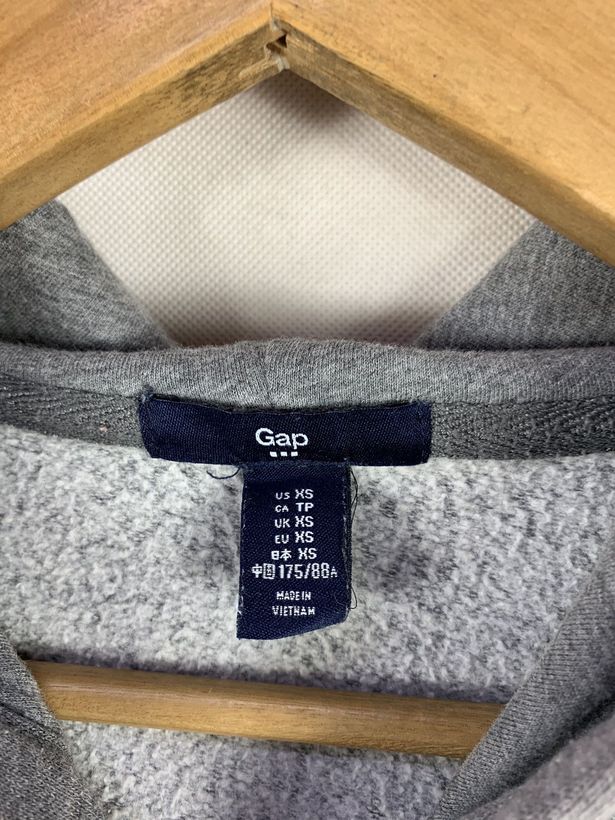 Gap Steals! GAP Spellout Hoodie Zipper Sweater Size US XS / EU 42 / 0 - 6 Thumbnail