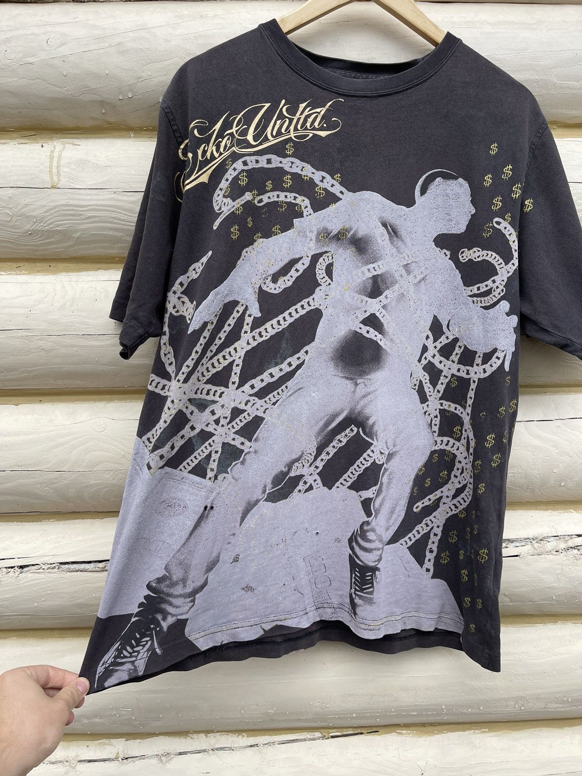 Ecko Unltd. 90’s Ecko Unltd. Vintage t-shirt tee money rolex cash rare Size US XL / EU 56 / 4 - 5 Thumbnail