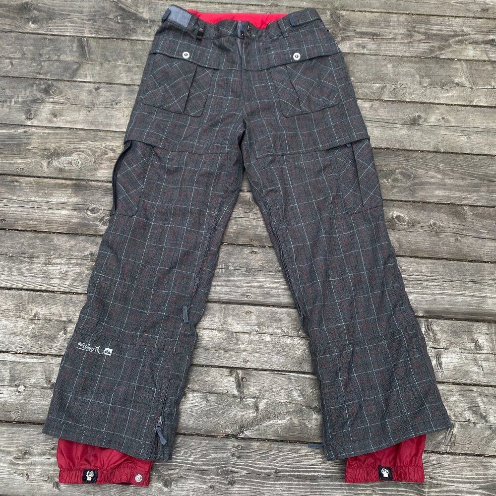 Quicksilver × Vintage Vintage Y2K Embroidered Quicksilver Railin Snow Pants Plaid Size US 36 / EU 52 - 1 Thumbnail