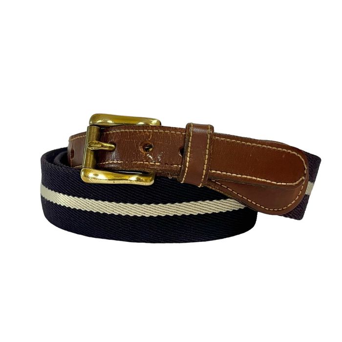 Dooney & Bourke Dooney & Bourke Vintage Leather Wool Surcingle Striped Belt | Grailed