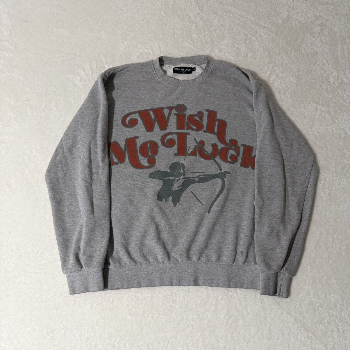Wish Me Luck Wish Me Luck LA Archer Crewneck Sweatshirt Gray Size US L / EU 52-54 / 3 - 1 Thumbnail