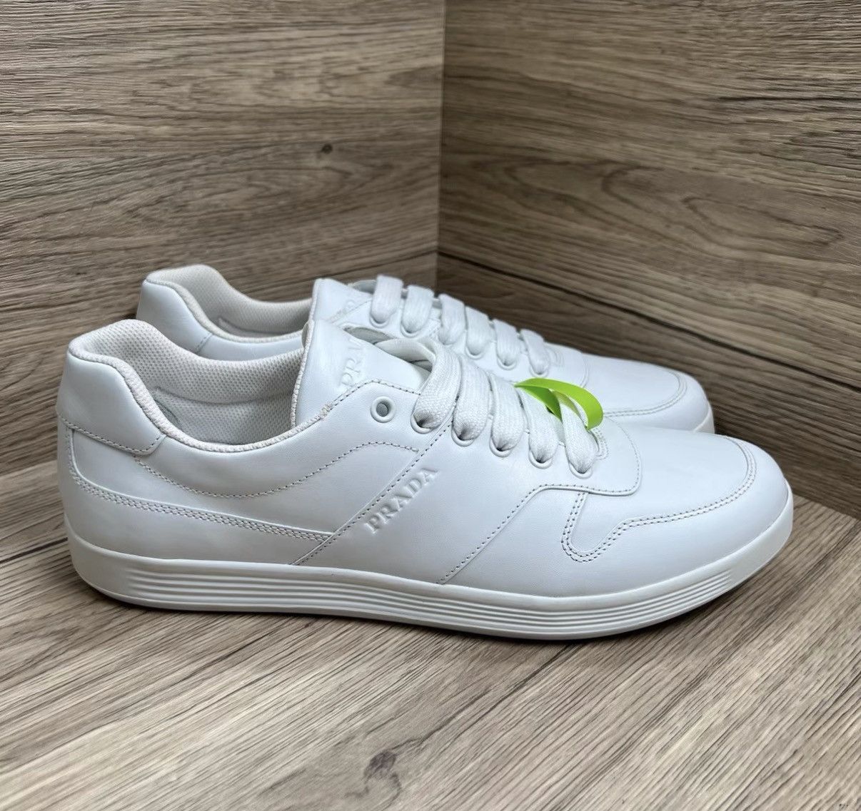 Prada Prada White Sneakers J41 Size US 8 / EU 41 - 3 Thumbnail