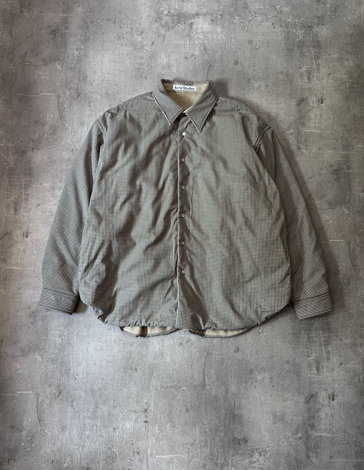Acne Studios Acne Studios Reversible plaid fleece overshirt jacket Size US L / EU 52-54 / 3 - 1 Thumbnail