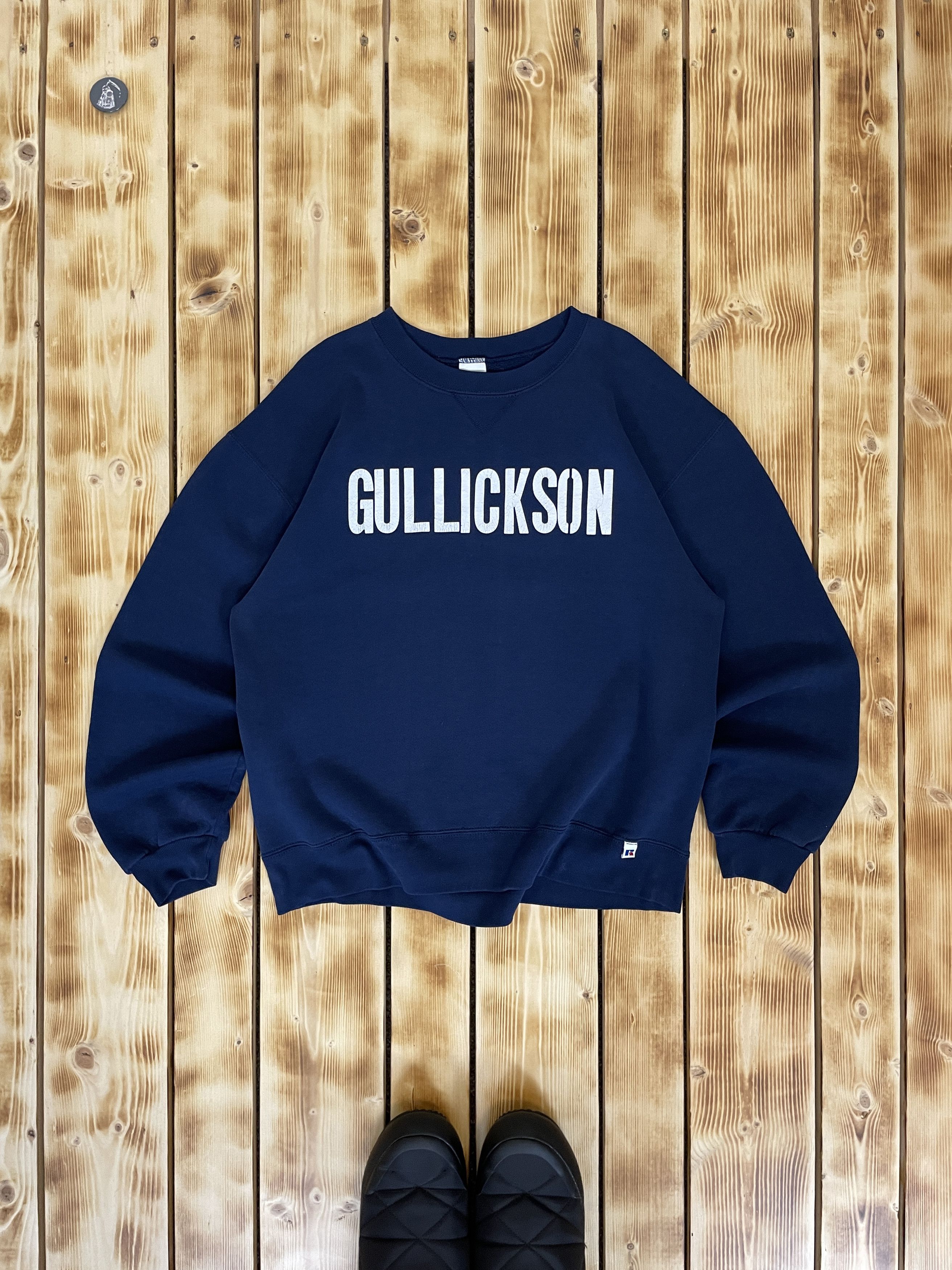 Russell Athletic Vintage Russell Athletic "GULLICKSON" Blank Sweatshirt Blue Size US L / EU 52-54 / 3 - 1 Thumbnail