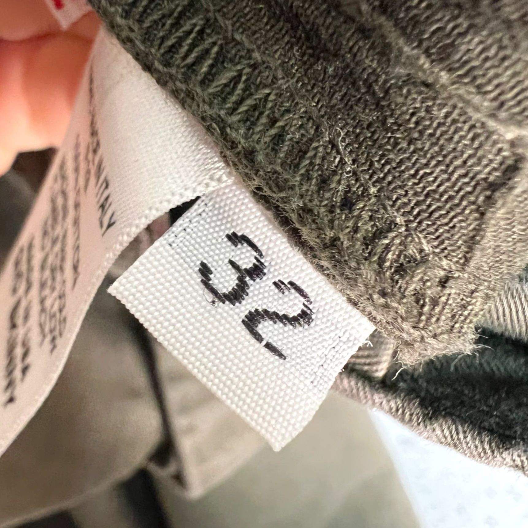 Unis Unis Mens Pants Skinny 32 Olive Green Chino 100% Cotton Made In USA Mens 32 Green 90s? Size US 32 / EU 48 - 4 Thumbnail