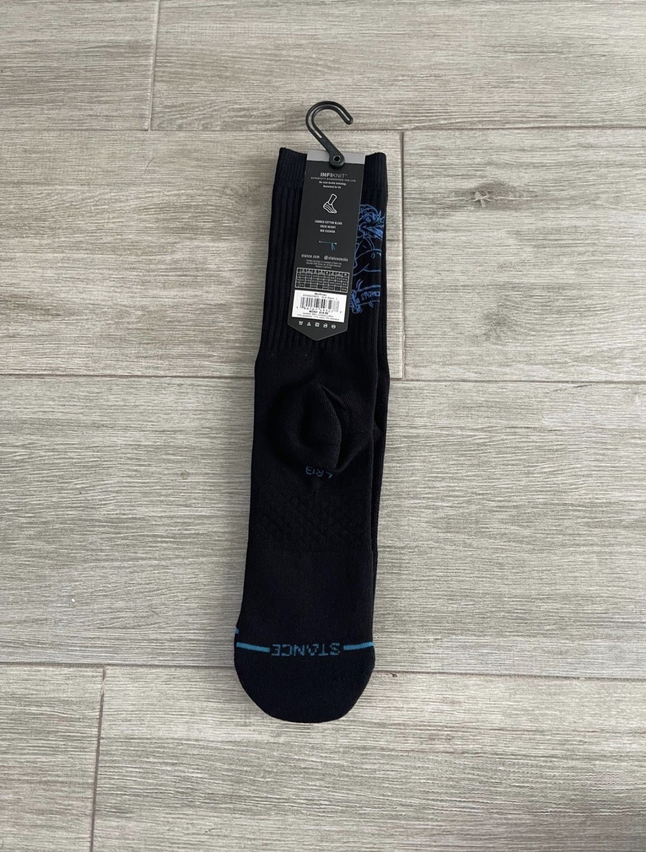 Stance Socks Stance Wolfman Infiknit Black Casual Crew Socks Sz Large New Size ONE SIZE - 2 Thumbnail