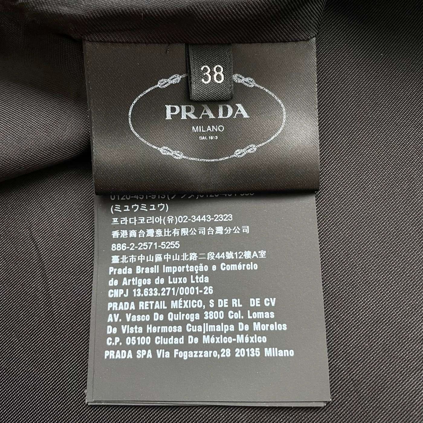 Prada Prada women's black nylon dress size 38 unused triangle tag Size XS / US 0-2 / IT 36-38 - 5 Thumbnail