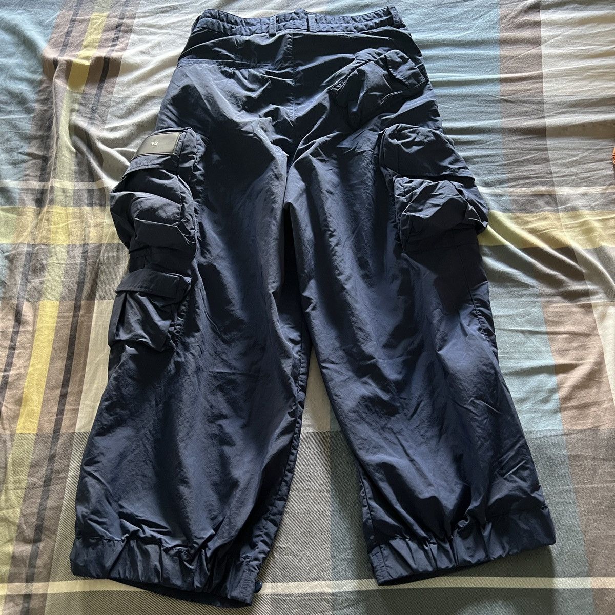 Adidas × Yohji Yamamoto Y-3 Crinkle Nylon Cuffed Pants Size 28" / US 6 / IT 42 - 4 Thumbnail