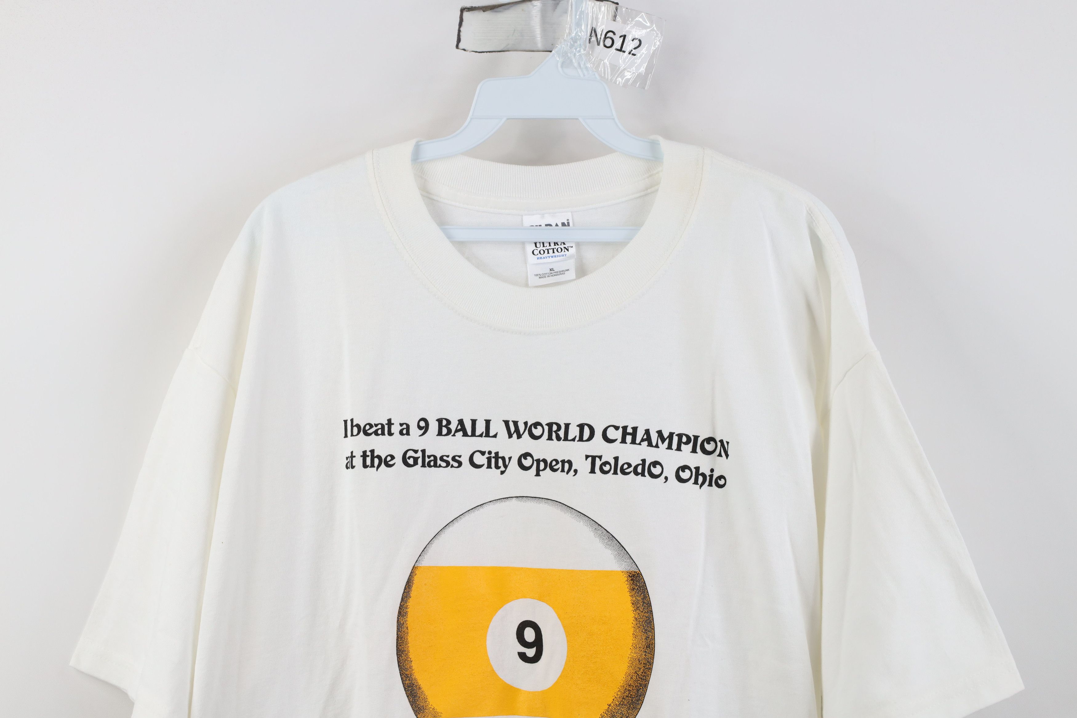 Vintage Vintage 90s Y2K 9 Ball World Champion City Ohio T-Shirt Size US XL / EU 56 / 4 - 2 Thumbnail