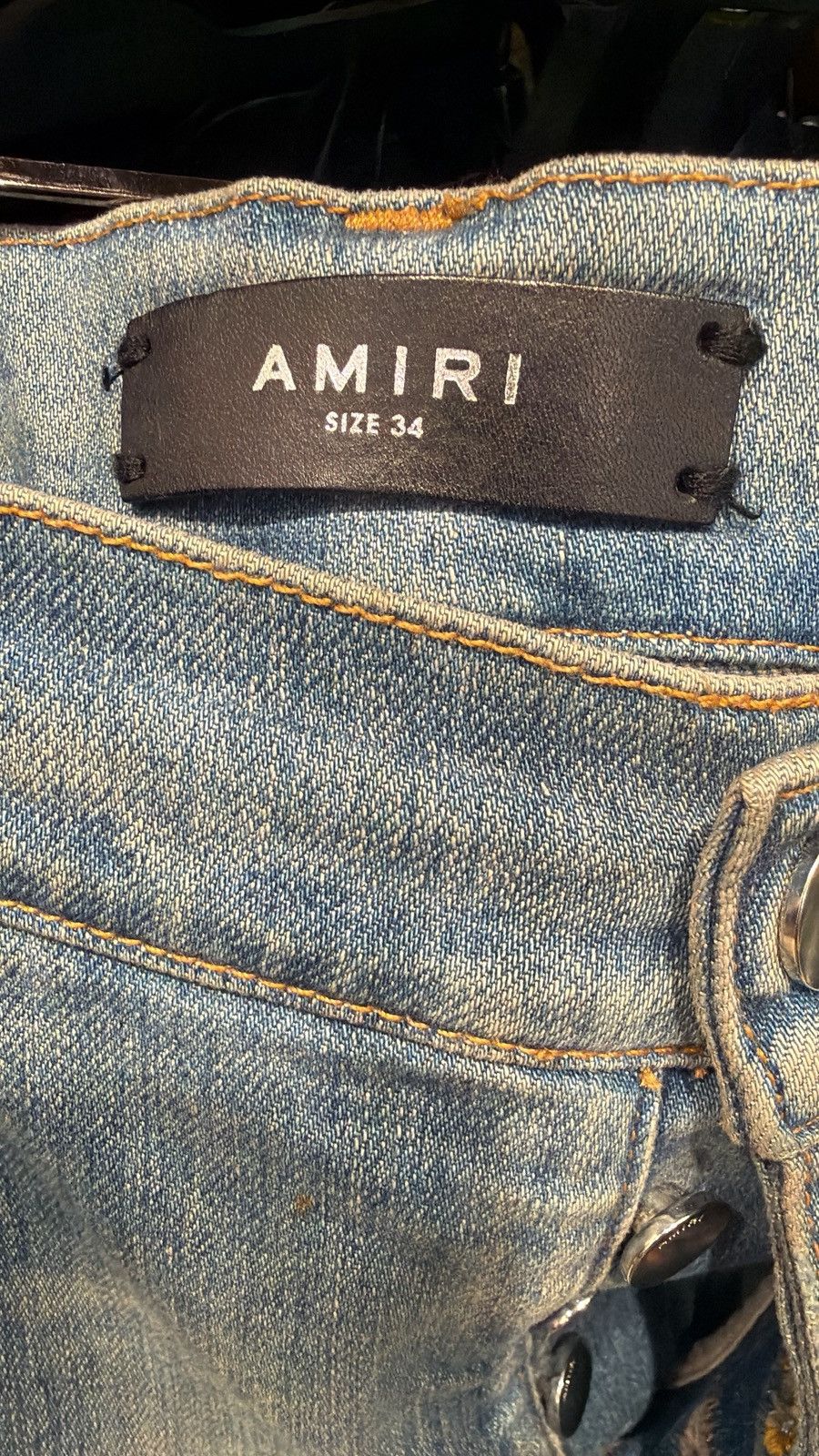 Amiri Amiri Clay Indigo Plaid MX2 Jeans Size US 34 / EU 50 - 4 Thumbnail