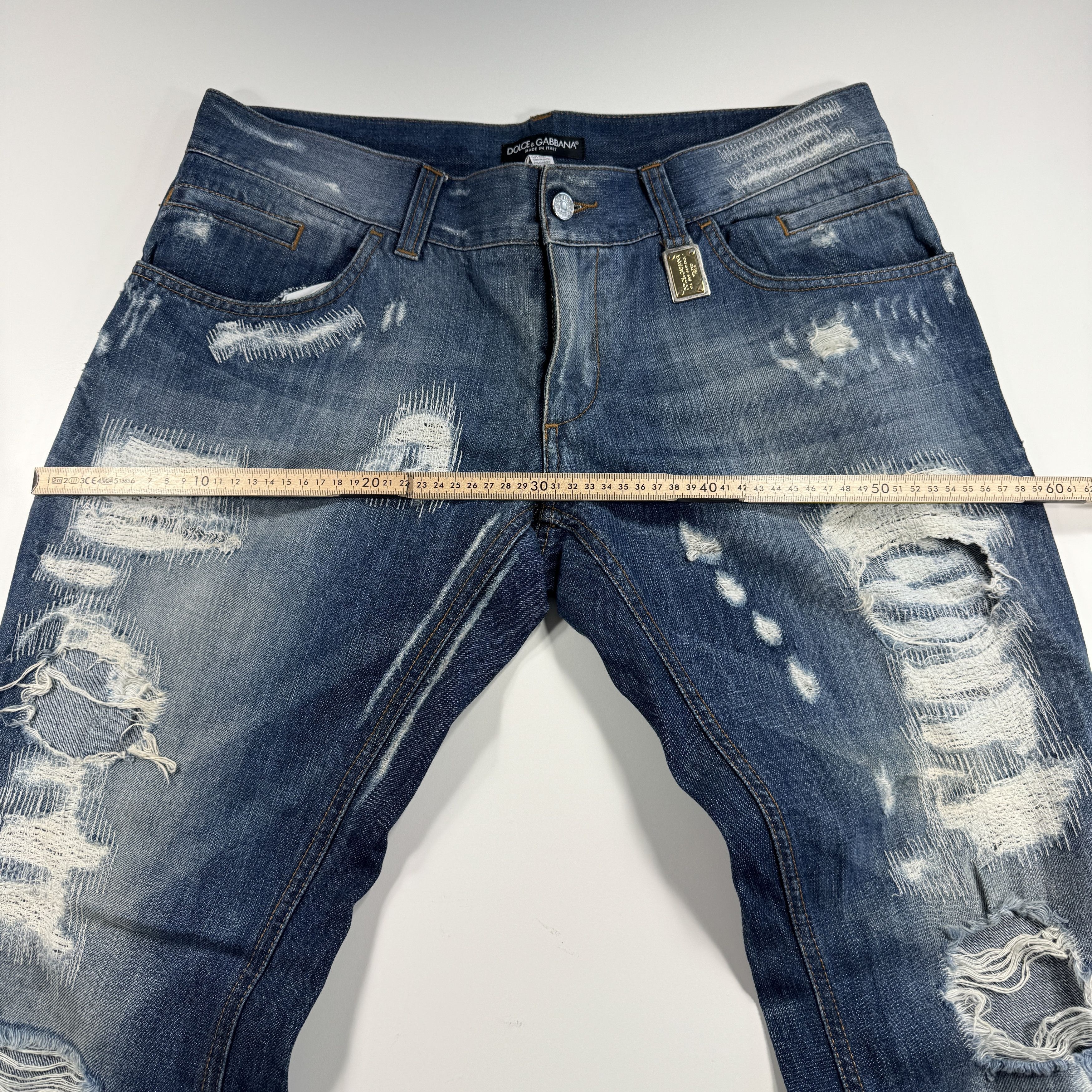 Dolce & Gabbana Dolce & Gabbana Heavily Distressed Jean Size US 40 / EU 56 - 4 Thumbnail