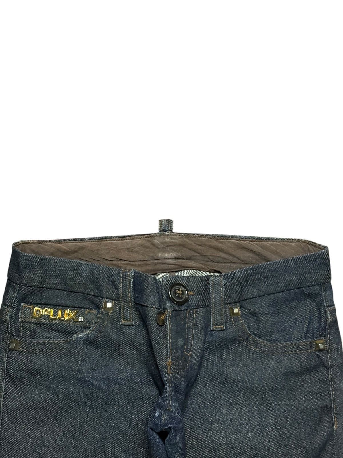 Dsquared2 Vintage Italian Dsquared2 Mud Wash Studded Flare Jeans Size US 30 / EU 46 - 4 Thumbnail