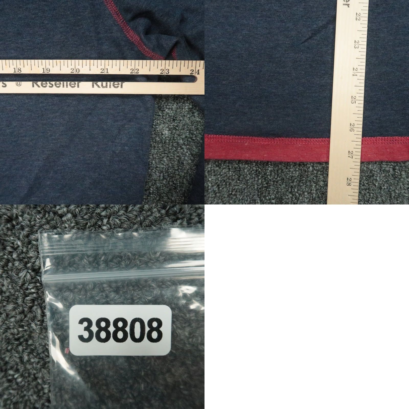 johnnie-O Johnnie O Pullover Mens L Red Blue Quarter Zip Reversible Size US L / EU 52-54 / 3 - 8 Thumbnail