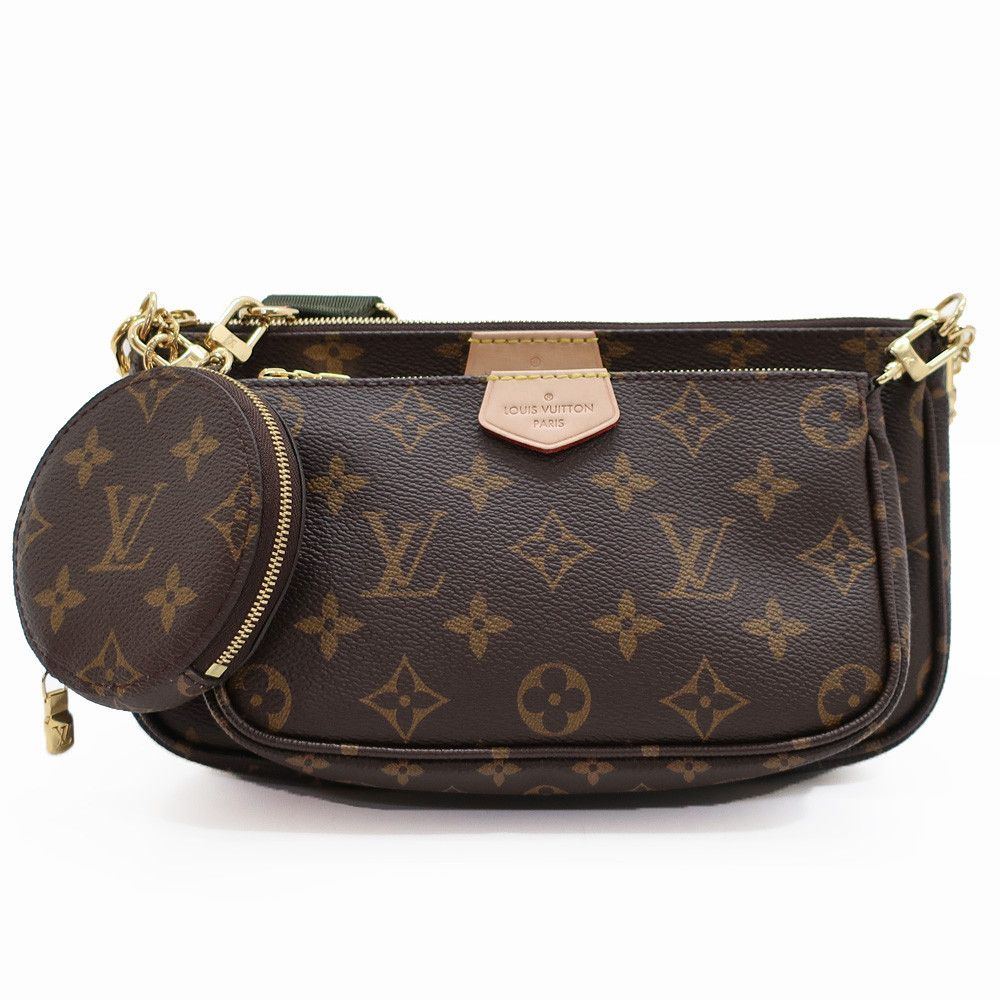 Louis Vuitton Multi Pochette Shoulder Bag Monogram Canvas Brown