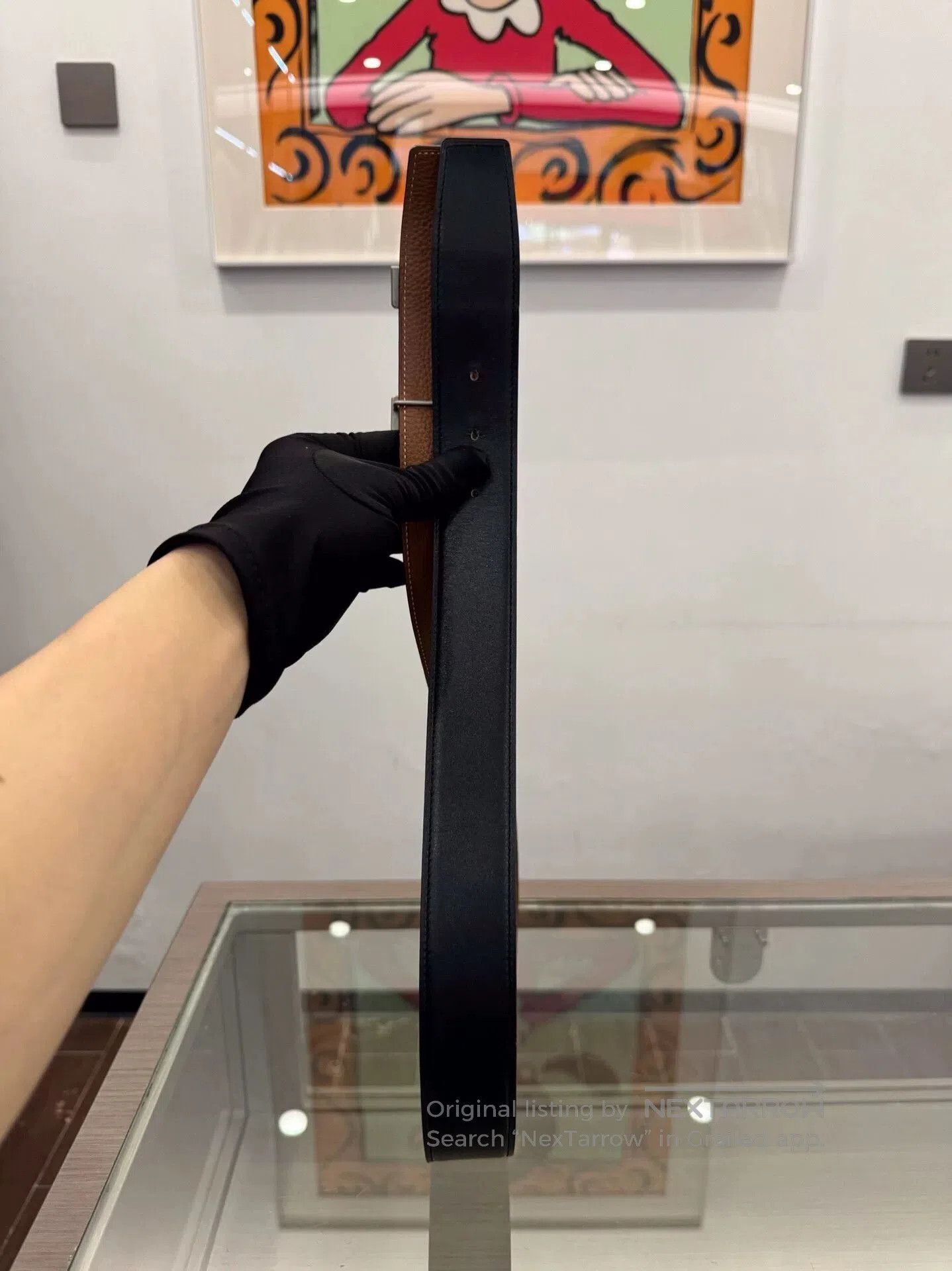 Hermes Hermes Men's H Buckle 4cm Belt. Size ONE SIZE - 3 Thumbnail