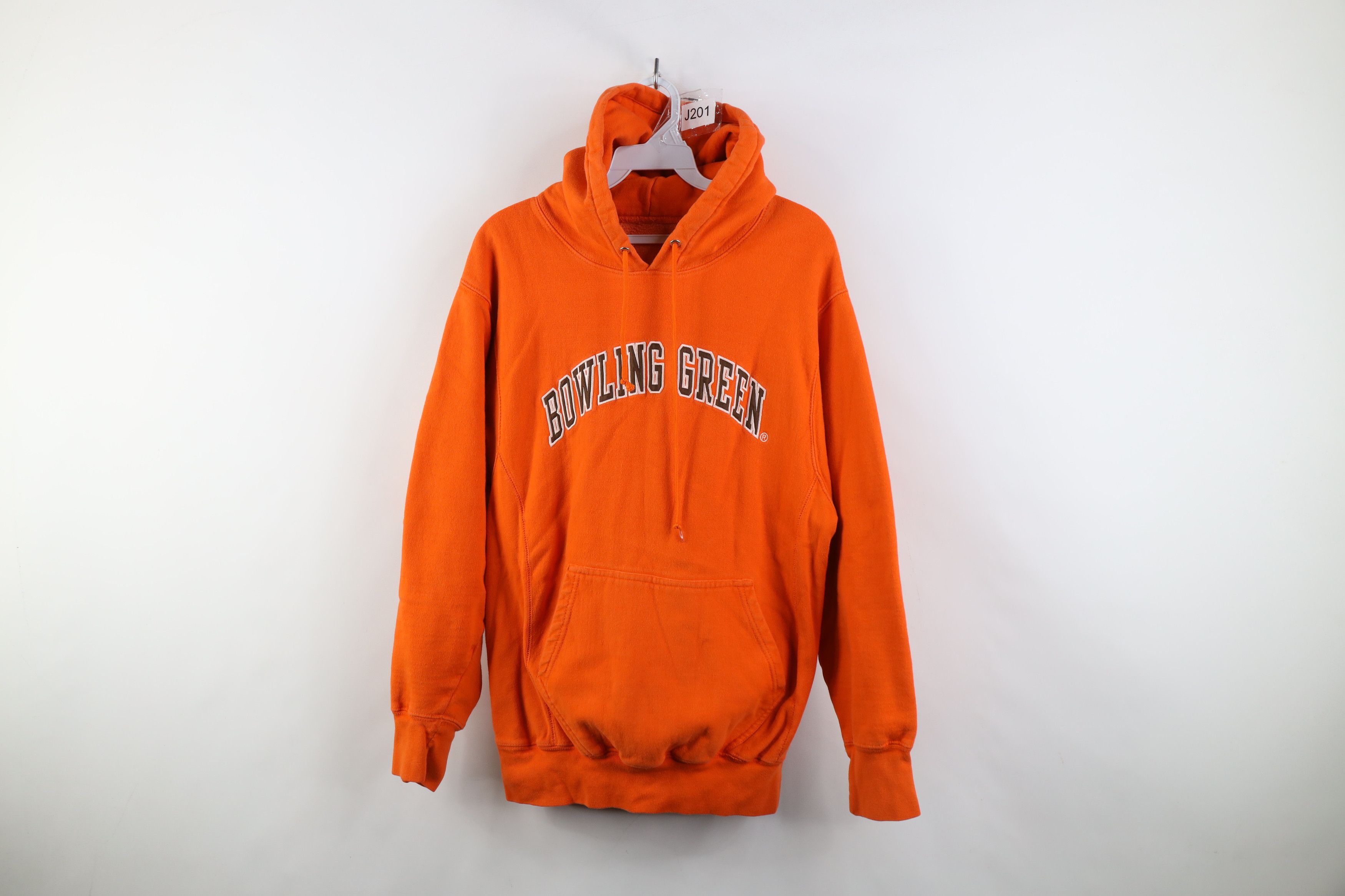 Vintage Vintage 90s Bowling Green State University Hoodie Sweatshirt Size US S / EU 44-46 / 1 - 1 Thumbnail
