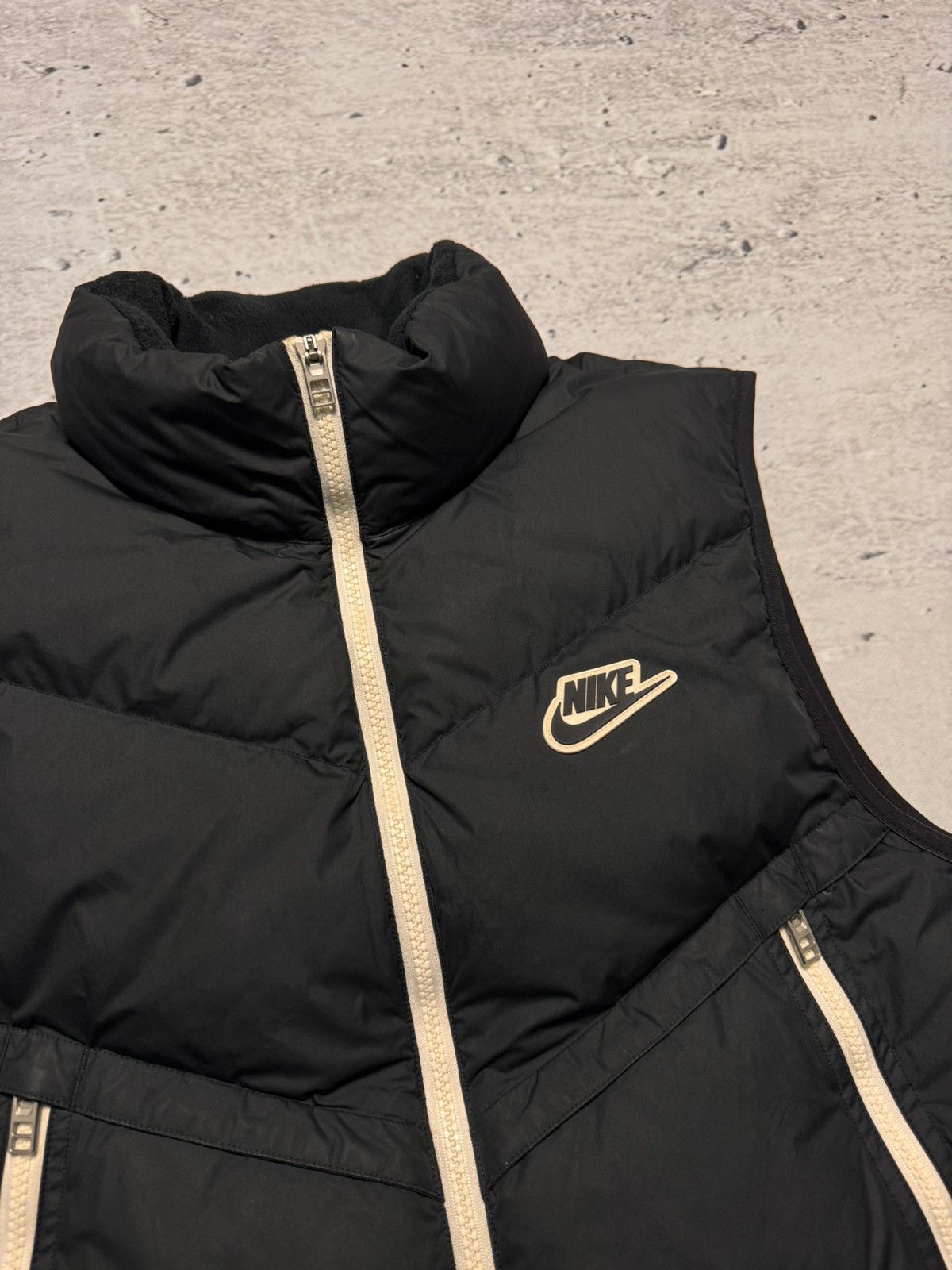 Nike × Nike ACG NIKE PUFFER DOWN BASIC LOGO WHITE OVERSIZE VEST Size US L / EU 52-54 / 3 - 3 Thumbnail