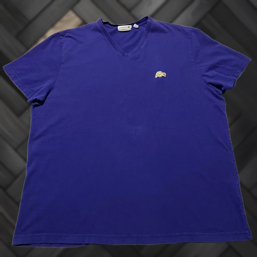 Lacoste Lacoste Purple Croc Shirt Big & Tall US 3XL 8 F8330 - Stain Size US XXL / EU 58 / 5 - 1 Thumbnail