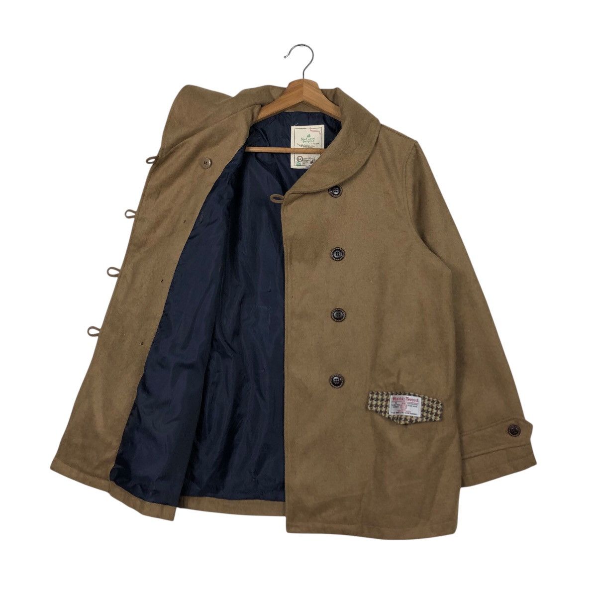 Harris Tweed 📌Vintage Wool Jacket Harris Tweed Rich Brown Size US L / EU 52-54 / 3 - 12 Thumbnail