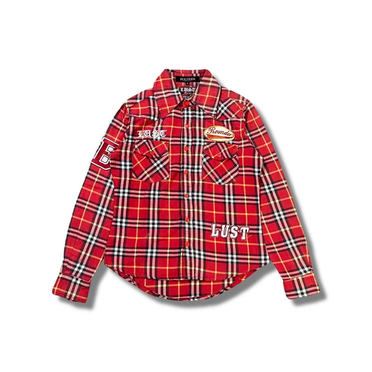 Japanese Brand 2000s Buzz Spunky Japanese Archive Patch Plaid Shirt Size US M / EU 48-50 / 2 - 1 Thumbnail