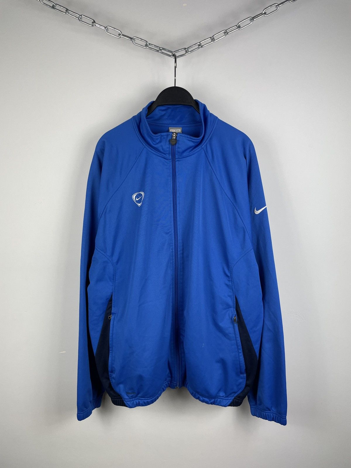 Nike × Vintage Vintage Y2K Nike Track Top Jacket Size US XXL / EU 58 / 5 - 1 Thumbnail