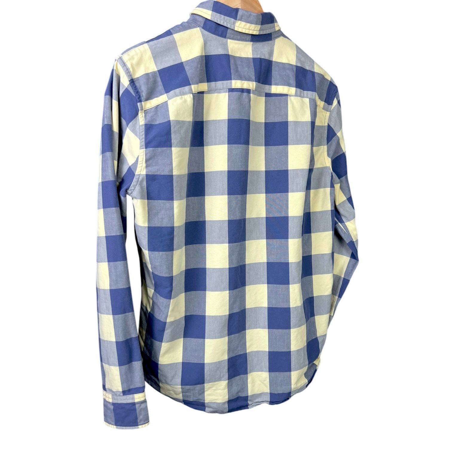 Abercrombie & Fitch Men's Abercrombie & Fitch Blue Yellow Plaid Shirt - Size Med Size US M / EU 48-50 / 2 - 2 Thumbnail