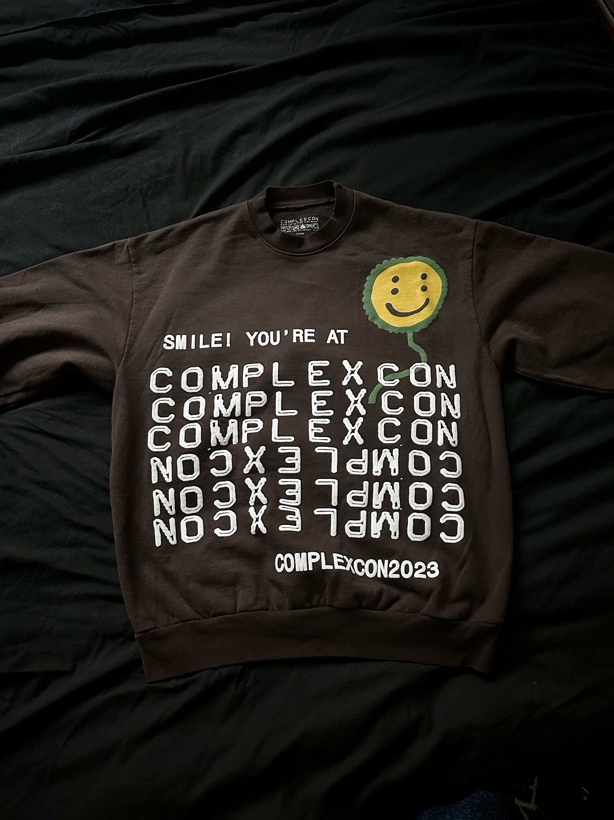 image of Cactus Plant Flea Market X Complexcon Sweatshirt in Brown, Men's (Size Large)