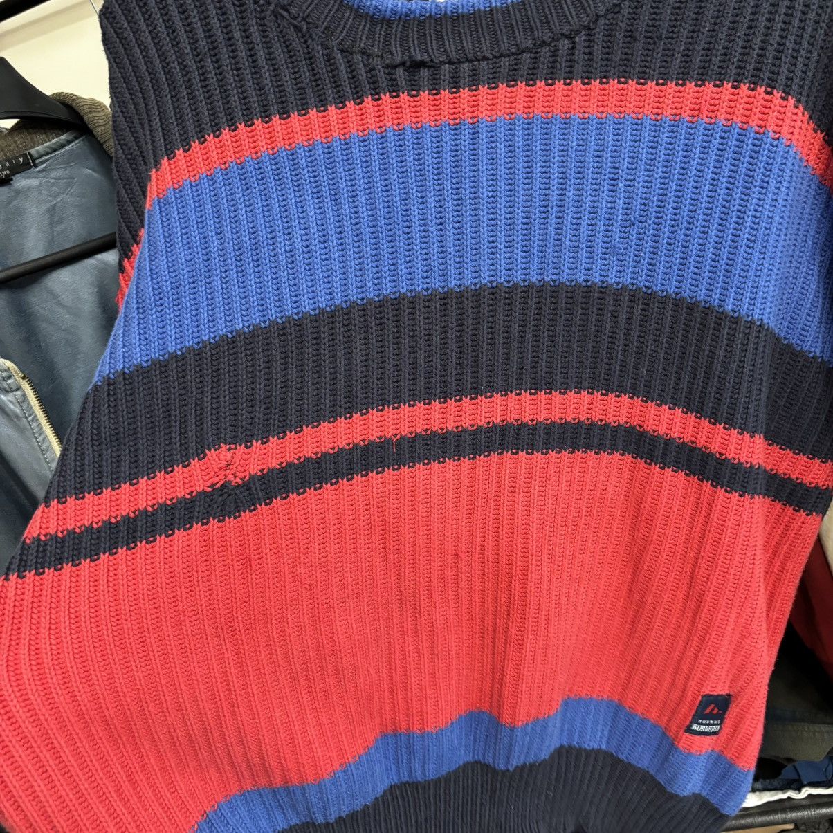 Vintage Last Drop‼️Vintage 80’s Distressed Burberry sweater knit Size US L / EU 52-54 / 3 - 7 Thumbnail
