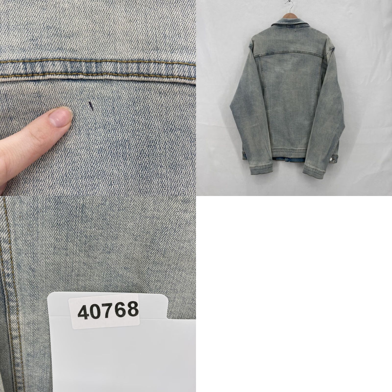 Vintage VINTAGE Ghost Lifestyle Denim Jacket Mens 2XL Light Wash Denim Trucker Limited Edition Size US XXL / EU 58 / 5 - 10 Thumbnail