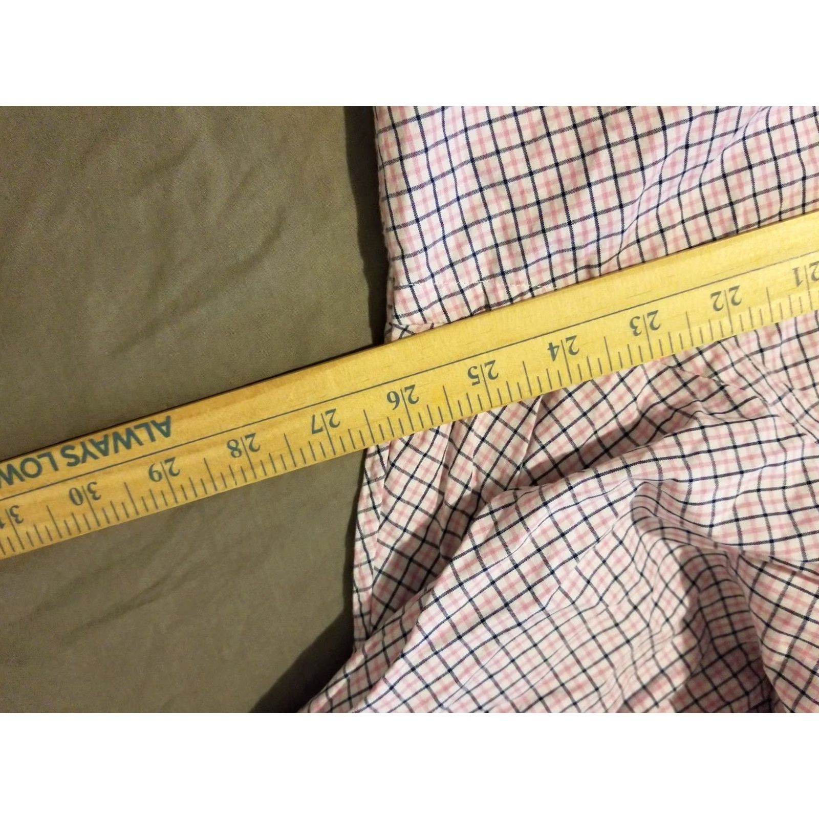 Polo Ralph Lauren Polo Ralph Lauren Dress Shirt Mens 17.5 Pink Cotton Button Check 17 1/2 Regular XS? Size 48R - 4 Thumbnail