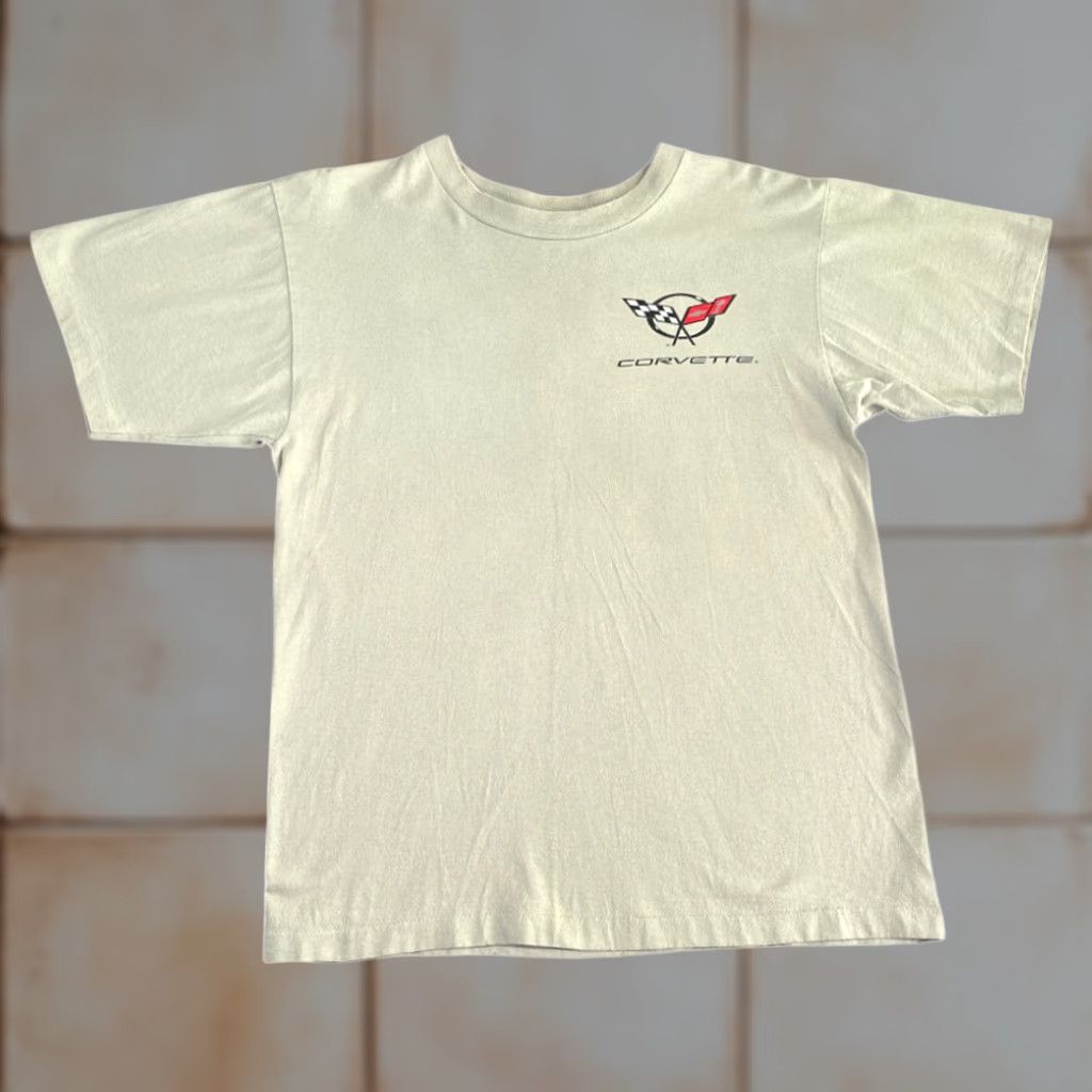Logo 7 VINTAGE Corvette Shirt Adult MEDIUM Brown Graphic Logo 90s Car Mens Size US M / EU 48-50 / 2 - 1 Thumbnail