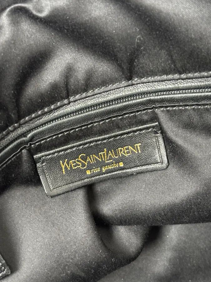 Yves Saint Laurent AW2005 Yves Saint Laurent Black Muse Patent Leather Crocodile Effect Bag Size ONE SIZE - 13 Thumbnail