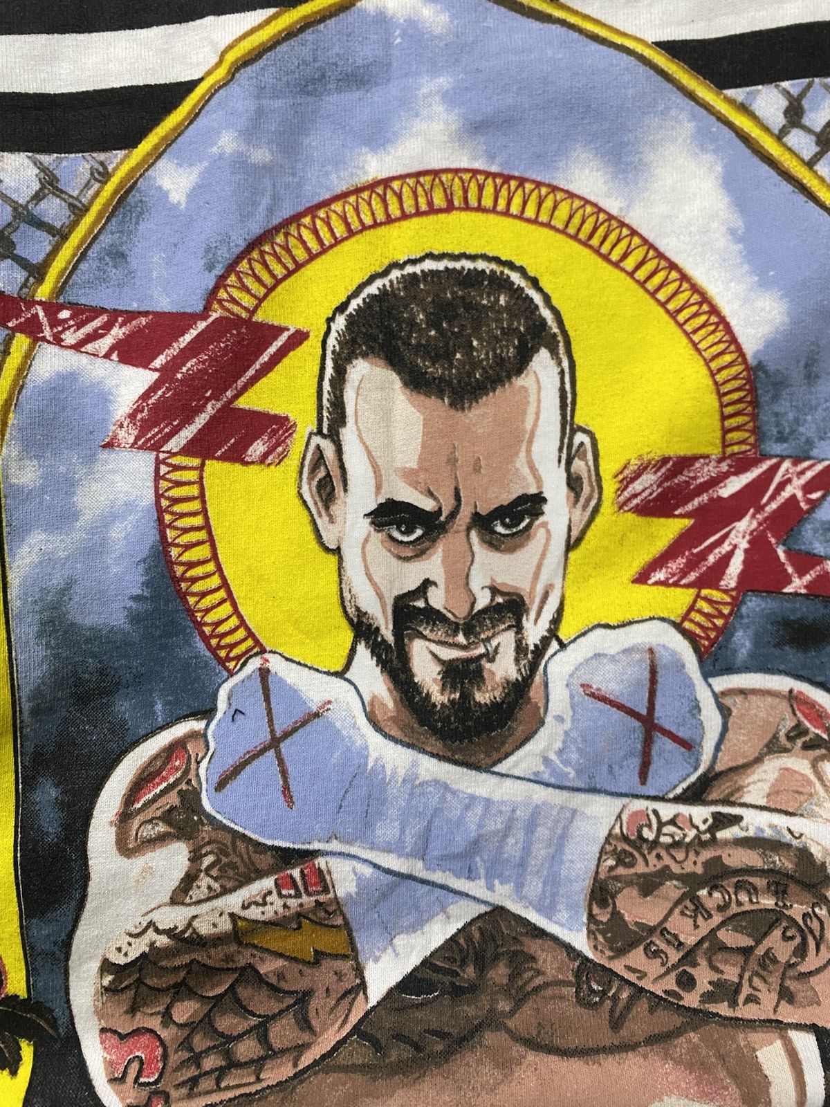 WWE CM PUNK SAINT TEE. Size US XXL / EU 58 / 5 - 9 Thumbnail