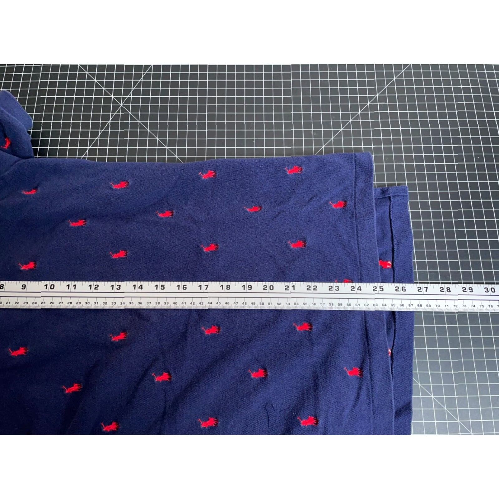 Polo Ralph Lauren VINTAGE Polo Ralph Lauren Polo Shirt Men Medium Dark Blue Red Geometric Embroidered 90s Preppy Size US M / EU 48-50 / 2 - 6 Thumbnail