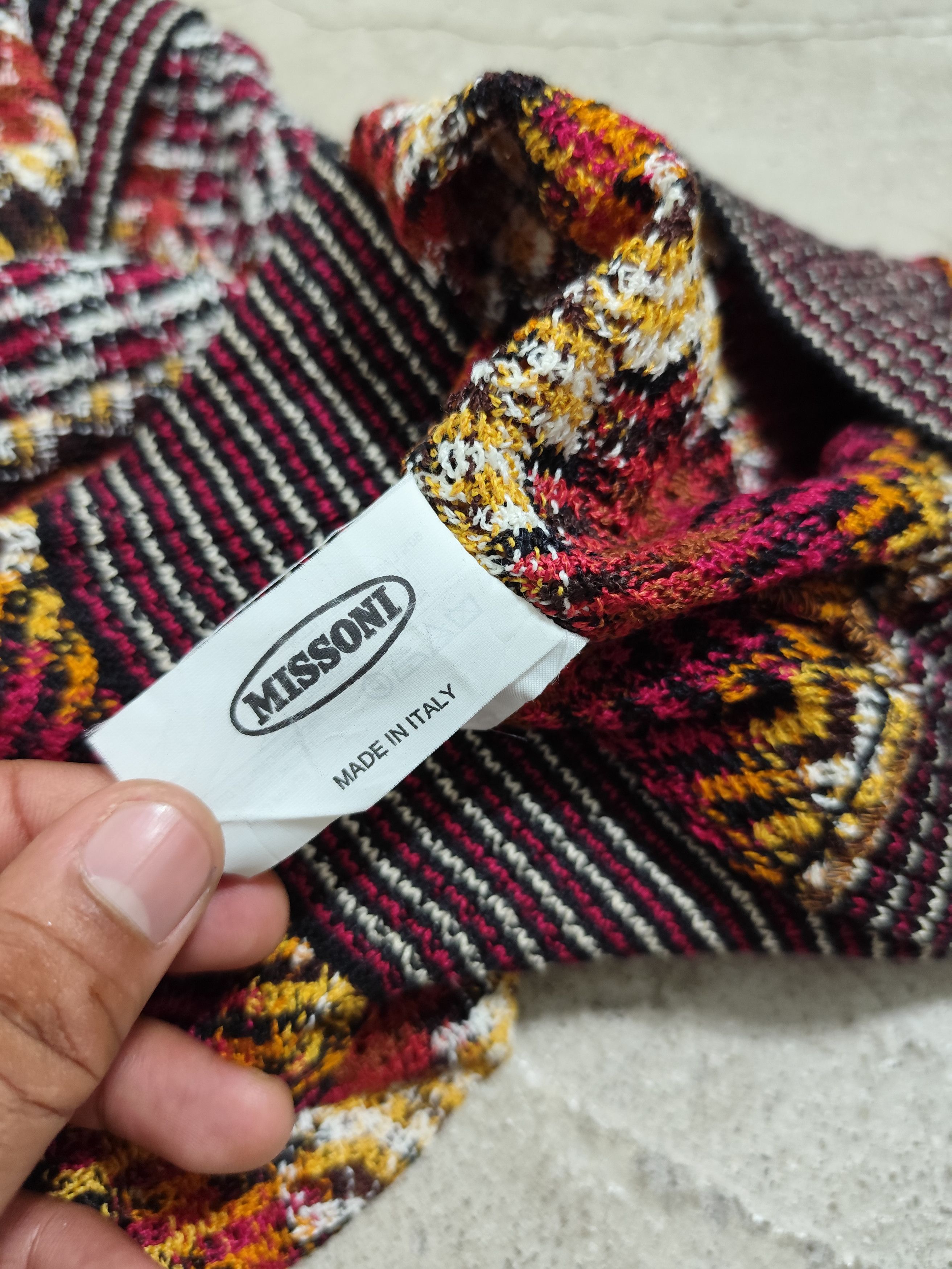 Missoni Missoni abstract pattern Cable knitted vest multi color Size L / US 10 / IT 46 - 7 Thumbnail