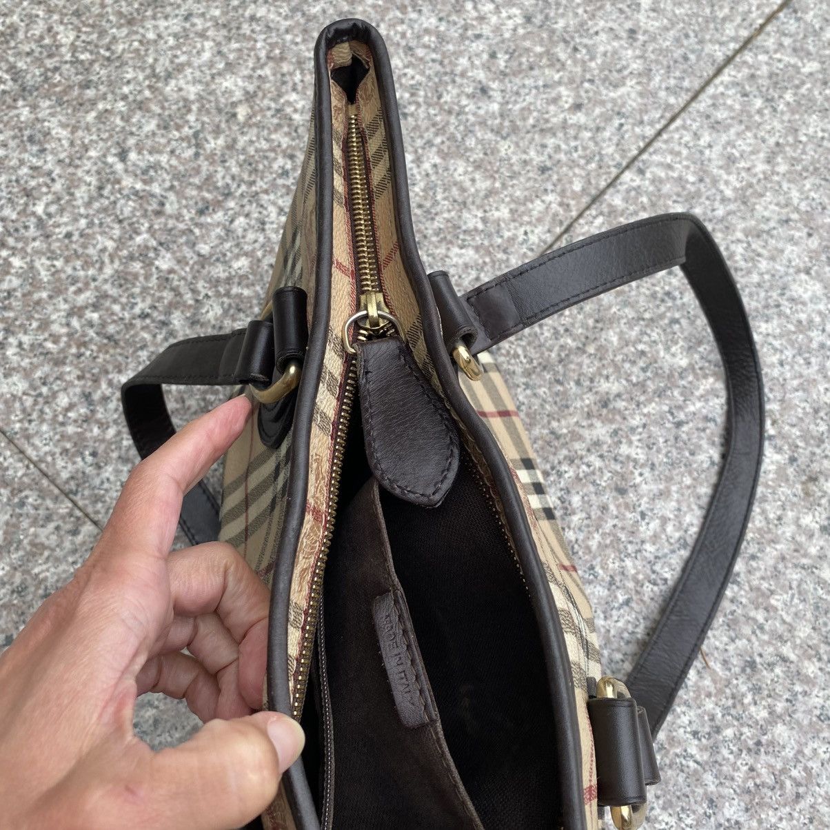 Burberry Burberry haymarket tote bag Size ONE SIZE - 16 Thumbnail