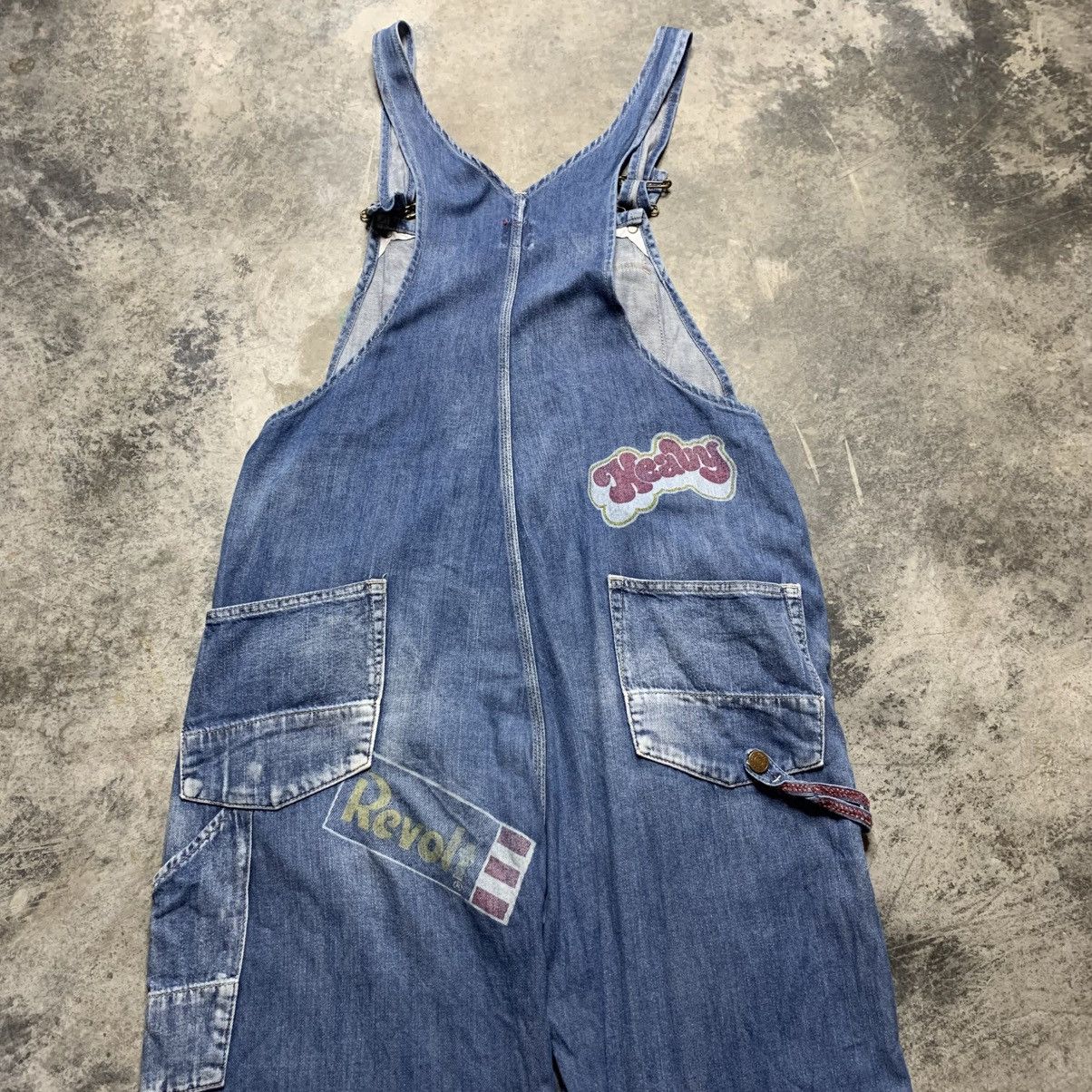 Hysteric Glamour × Japanese Brand Vintage Hysteric Glamour Overalls Multi Printed Logo Denim Size US 33 - 11 Thumbnail