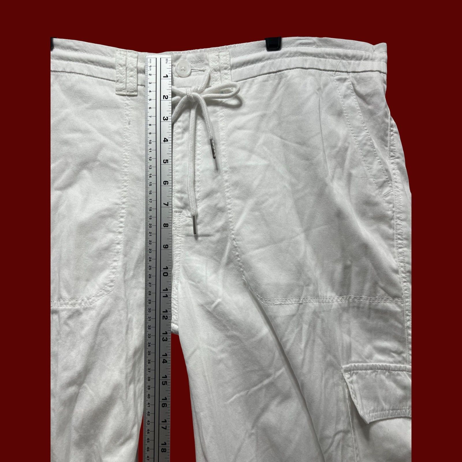 Other Wild Fable - Women's Mid-Rise Wide Leg Cargo Beach Pants - W Size 42" / US 20 - 6 Thumbnail