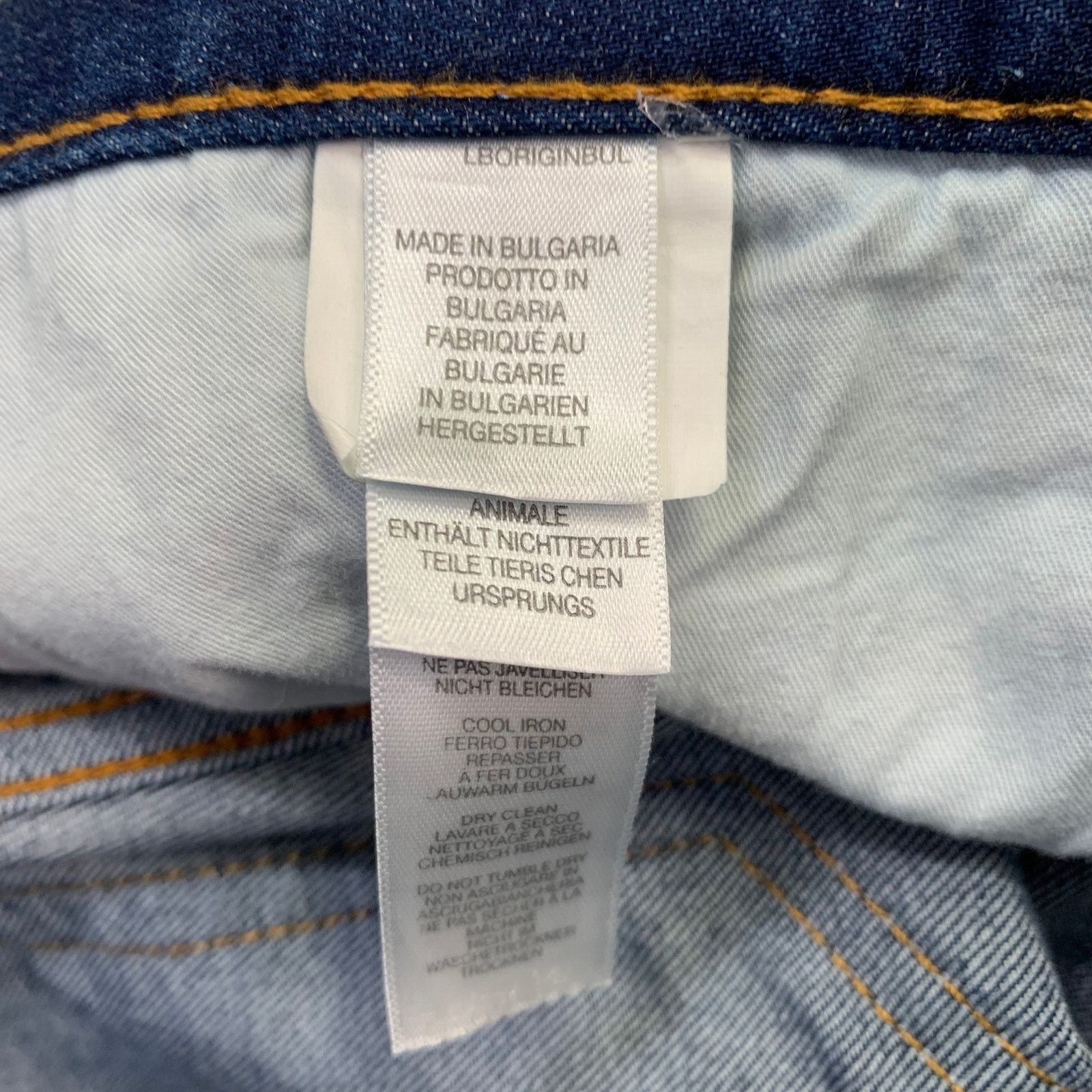 Paul Smith PS by PAUL SMITH Blue Contrast Stitch Cotton Straight Jeans Size US 32 / EU 48 - 5 Thumbnail