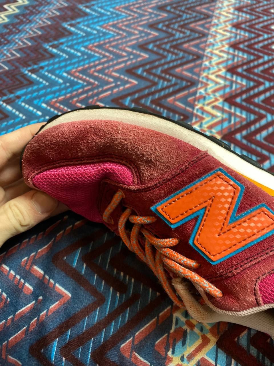 New Balance Low-Top Sneakers New Balance big logo Vintage Streetwear Y2K Size US 6.5 / IT 36.5 - 17 Thumbnail
