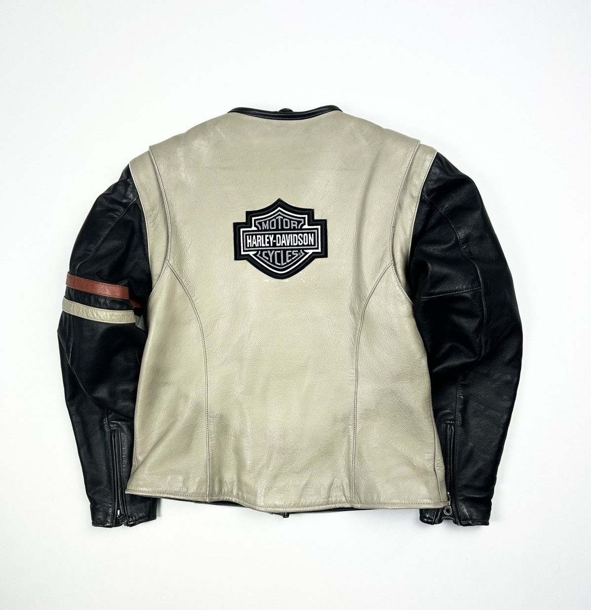 Avirex × Belstaff × Harley Davidson Womens vintage Harley Davidson Leather moto Jacket Racing Size S / US 4 / IT 40 - 1 Thumbnail
