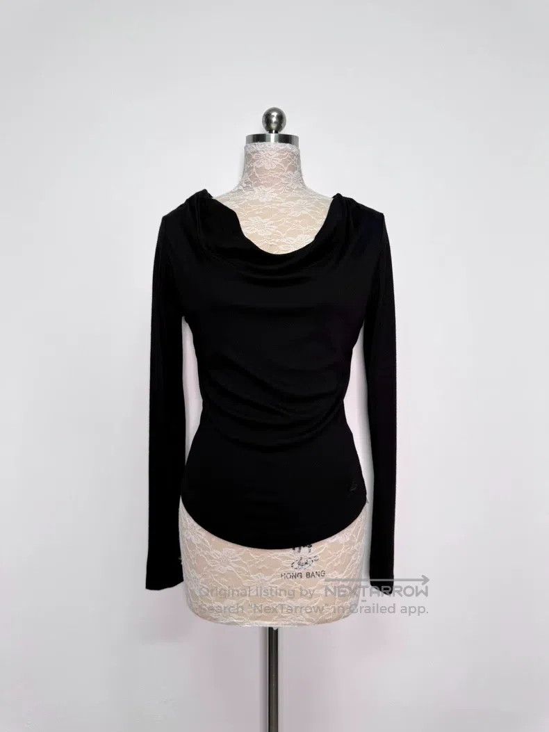 Vivienne Westwood Vivienne Westwood Black Off Shoulder Long Sleeve Top, Can Size M / US 6-8 / IT 42-44 - 2 Thumbnail