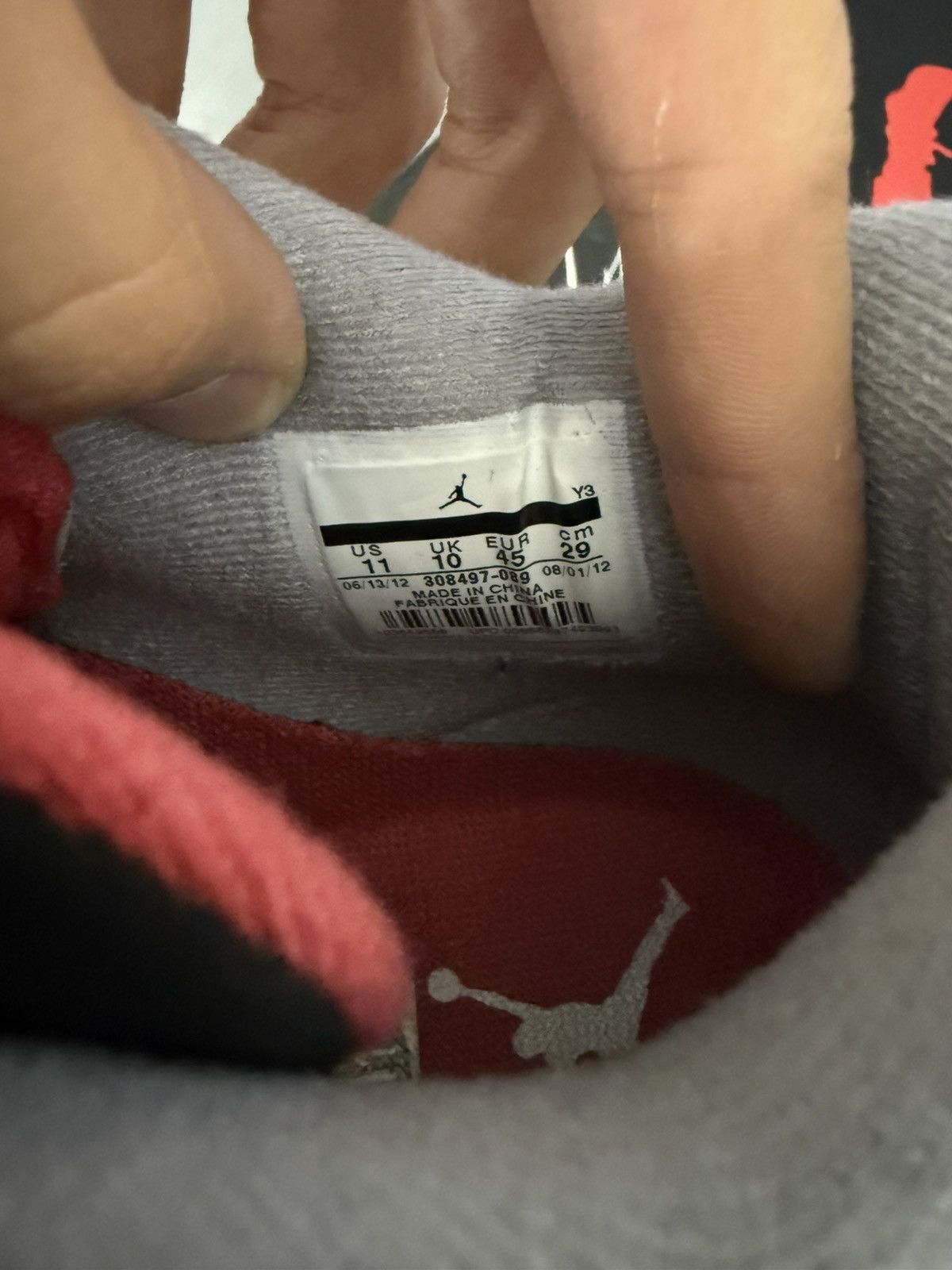 Jordan Brand Jordan 4 black cement Size US 11 / EU 44 - 7 Thumbnail