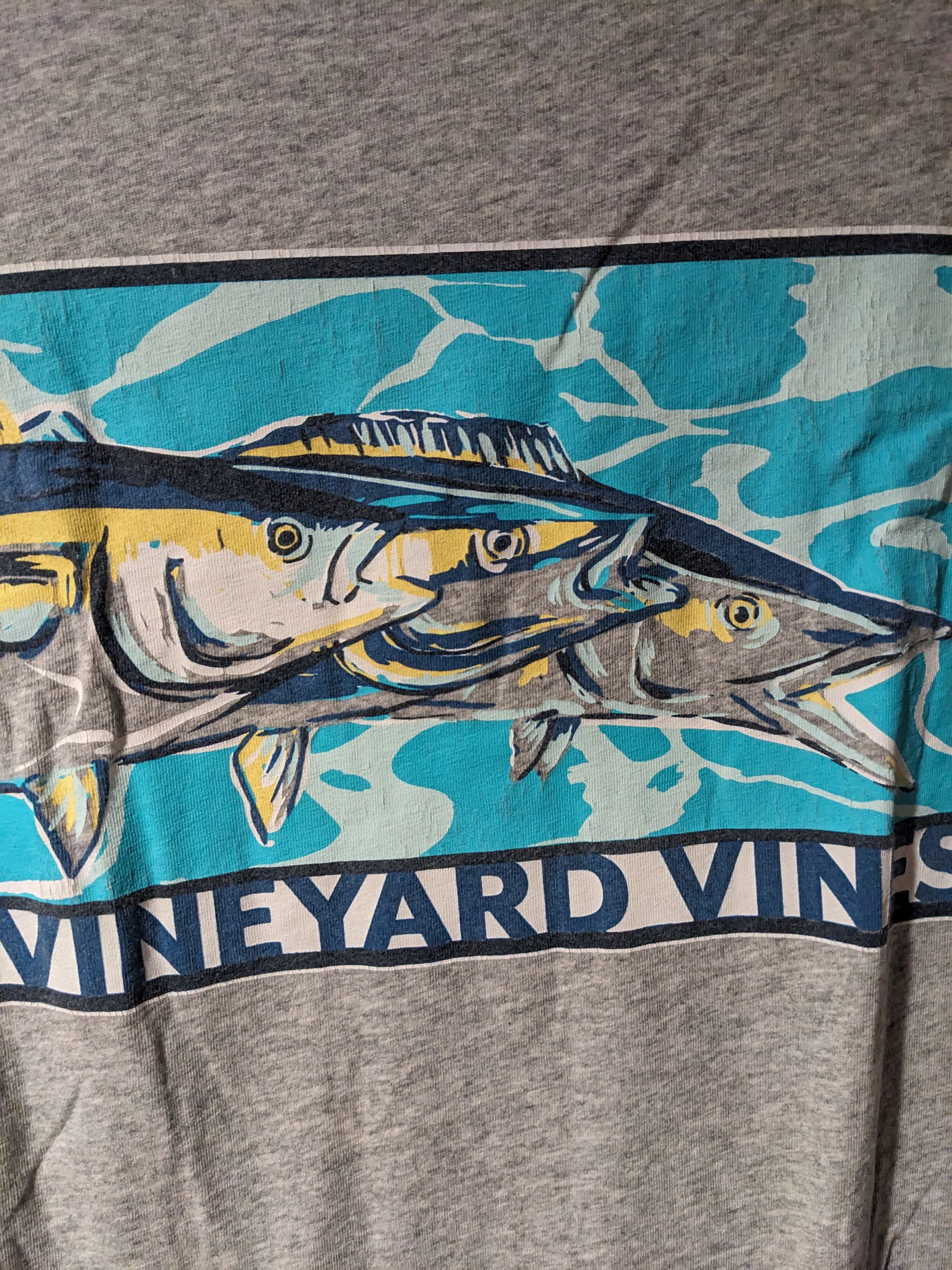 Designer × Vineyard Vines Vineyard Vines Fish Animal Nature Medium Long-Sleeve T-Shirt Size US M / EU 48-50 / 2 - 2 Thumbnail